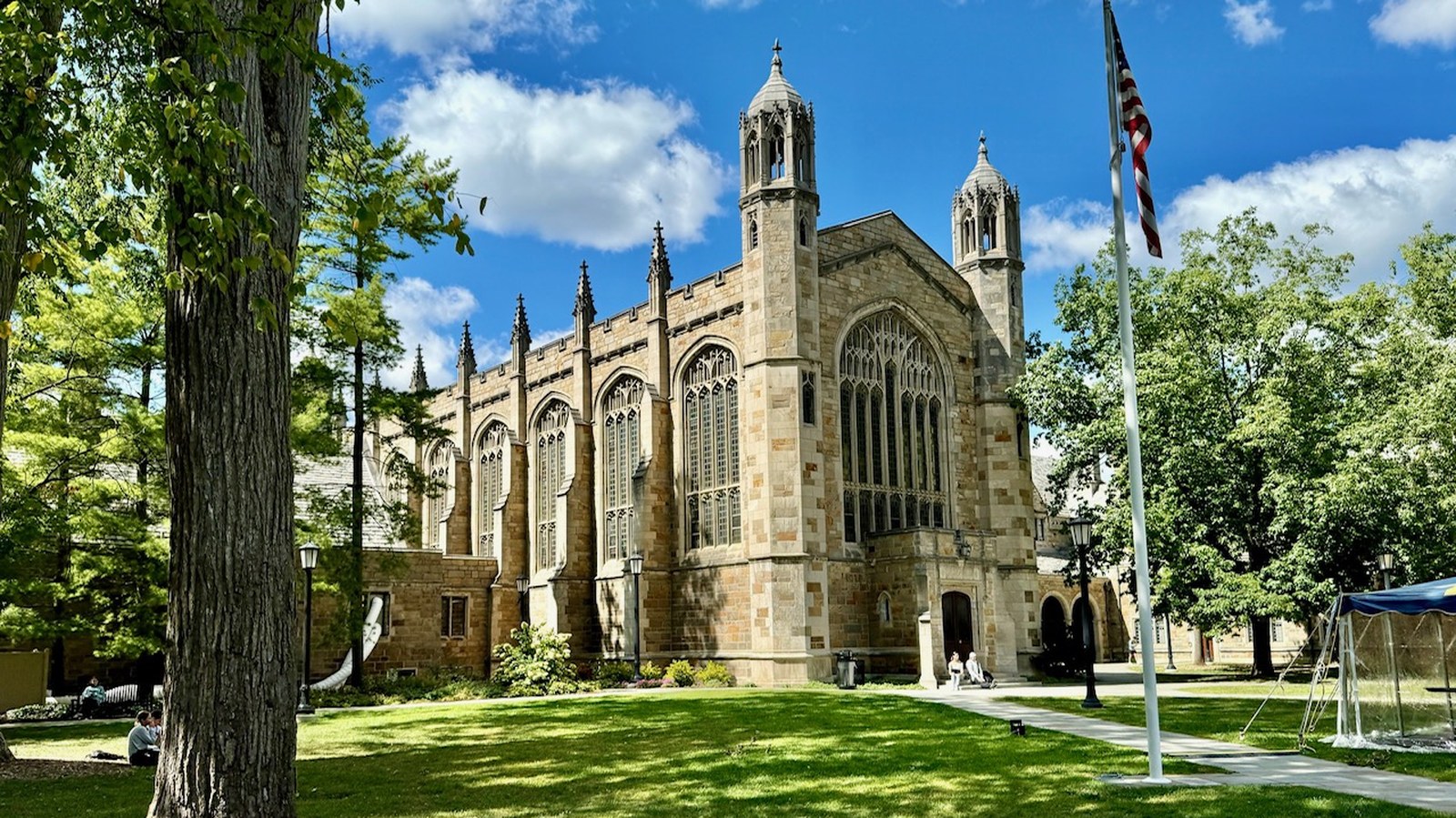 Ann Arbor, Michigan downtown and University of Michigan campus