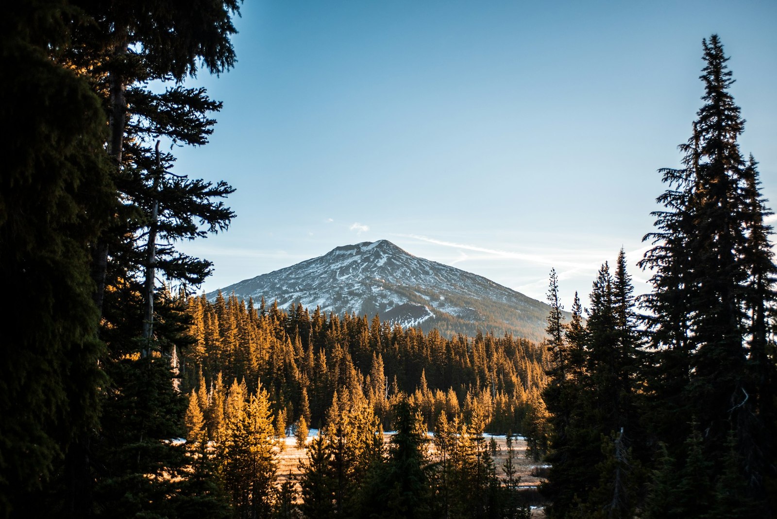 High desert and Cascade Mountains around Bend, Oregon