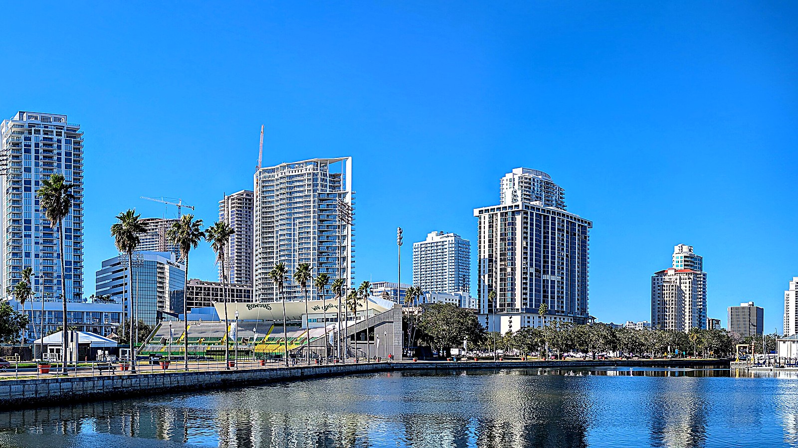 St. Petersburg, Florida downtown skyline from the waterfront